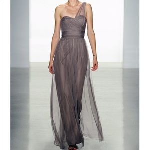 Amsale / Black bridesmaid dress